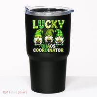 St Patrick's Day Lucky Chaos Coordonator Shamrock Irish Gnomes Tumbler thumb 0