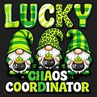 St Patrick's Day Lucky Chaos Coordonator Shamrock Irish Gnomes Tumbler thumb 3