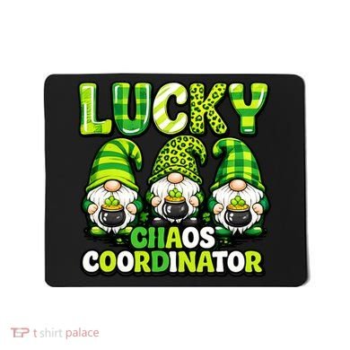 St Patrick's Day Lucky Chaos Coordonator Shamrock Irish Gnomes Mousepad