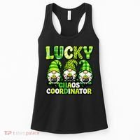 St Patrick's Day Lucky Chaos Coordonator Shamrock Irish Gnomes Women's Tank Top thumb 0