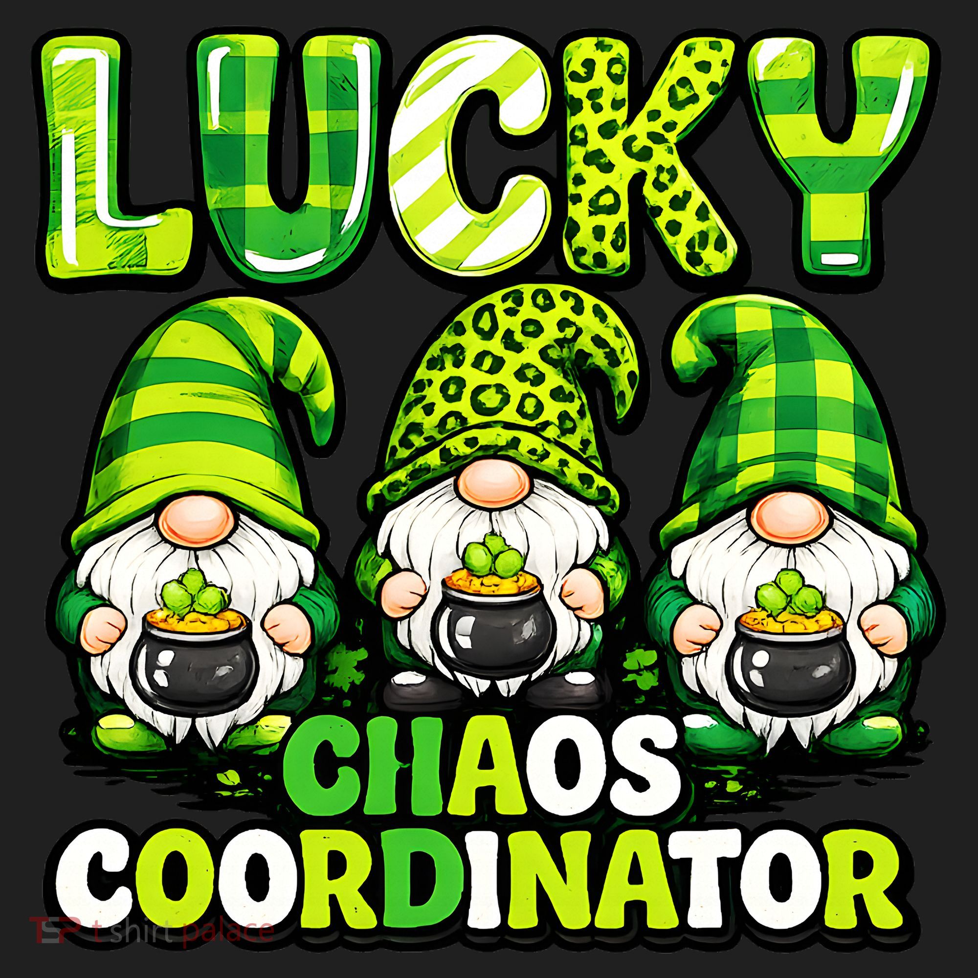 St Patrick's Day Lucky Chaos Coordonator Shamrock Irish Gnomes Hat