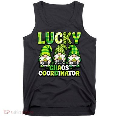 St Patrick's Day Lucky Chaos Coordonator Shamrock Irish Gnomes Tank Top