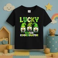 St Patrick's Day Lucky Chaos Coordonator Shamrock Irish Gnomes Toddler T-Shirt thumb 3