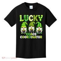 St Patrick's Day Lucky Chaos Coordonator Shamrock Irish Gnomes Kids T-Shirt thumb 0