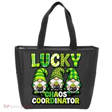 St Patrick's Day Lucky Chaos Coordonator Shamrock Irish Gnomes Tote Bag