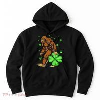 St Patrick's Day Bigfoot Irish Sasqautch Saint Padd Hoodie thumb 0
