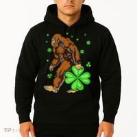 St Patrick's Day Bigfoot Irish Sasqautch Saint Padd Hoodie thumb 2