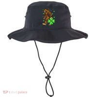 St Patrick's Day Bigfoot Irish Sasqautch Saint Padd Bucket Hat thumb 0