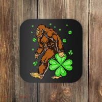 St Patrick's Day Bigfoot Irish Sasqautch Saint Padd Coaster thumb 0