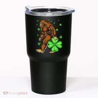 St Patrick's Day Bigfoot Irish Sasqautch Saint Padd Tumbler thumb 0
