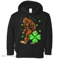 St Patrick's Day Bigfoot Irish Sasqautch Saint Padd Toddler Hoodie thumb 0