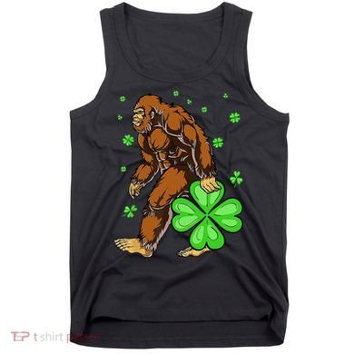 St Patrick's Day Bigfoot Irish Sasqautch Saint Padd Tank Top