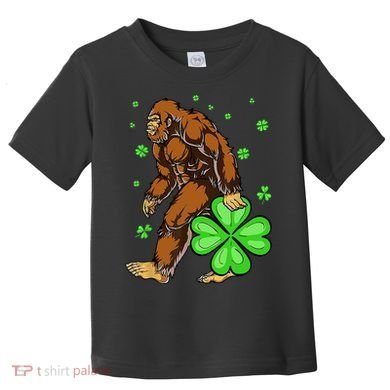 St Patrick's Day Bigfoot Irish Sasqautch Saint Padd Toddler T-Shirt