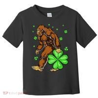 St Patrick's Day Bigfoot Irish Sasqautch Saint Padd Toddler T-Shirt thumb 0