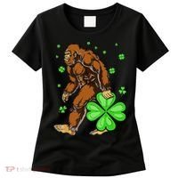 St Patrick's Day Bigfoot Irish Sasqautch Saint Padd Women's T-Shirt thumb 0