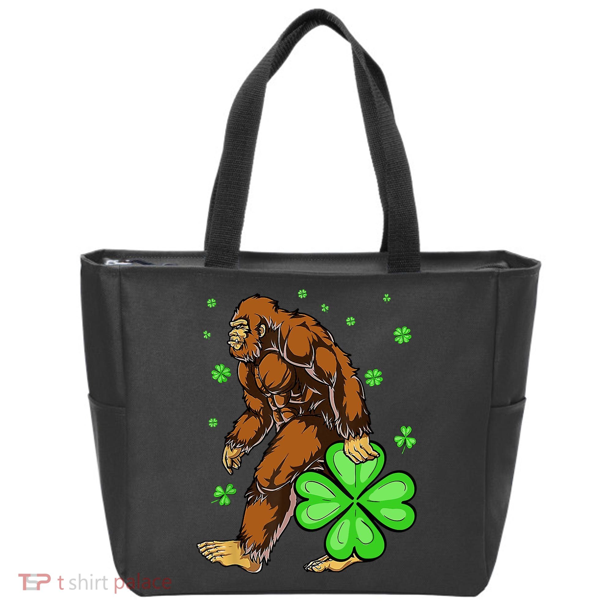 St Patrick's Day Bigfoot Irish Sasqautch Saint Padd Tote Bag