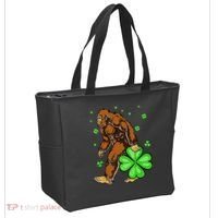 St Patrick's Day Bigfoot Irish Sasqautch Saint Padd Tote Bag thumb 2