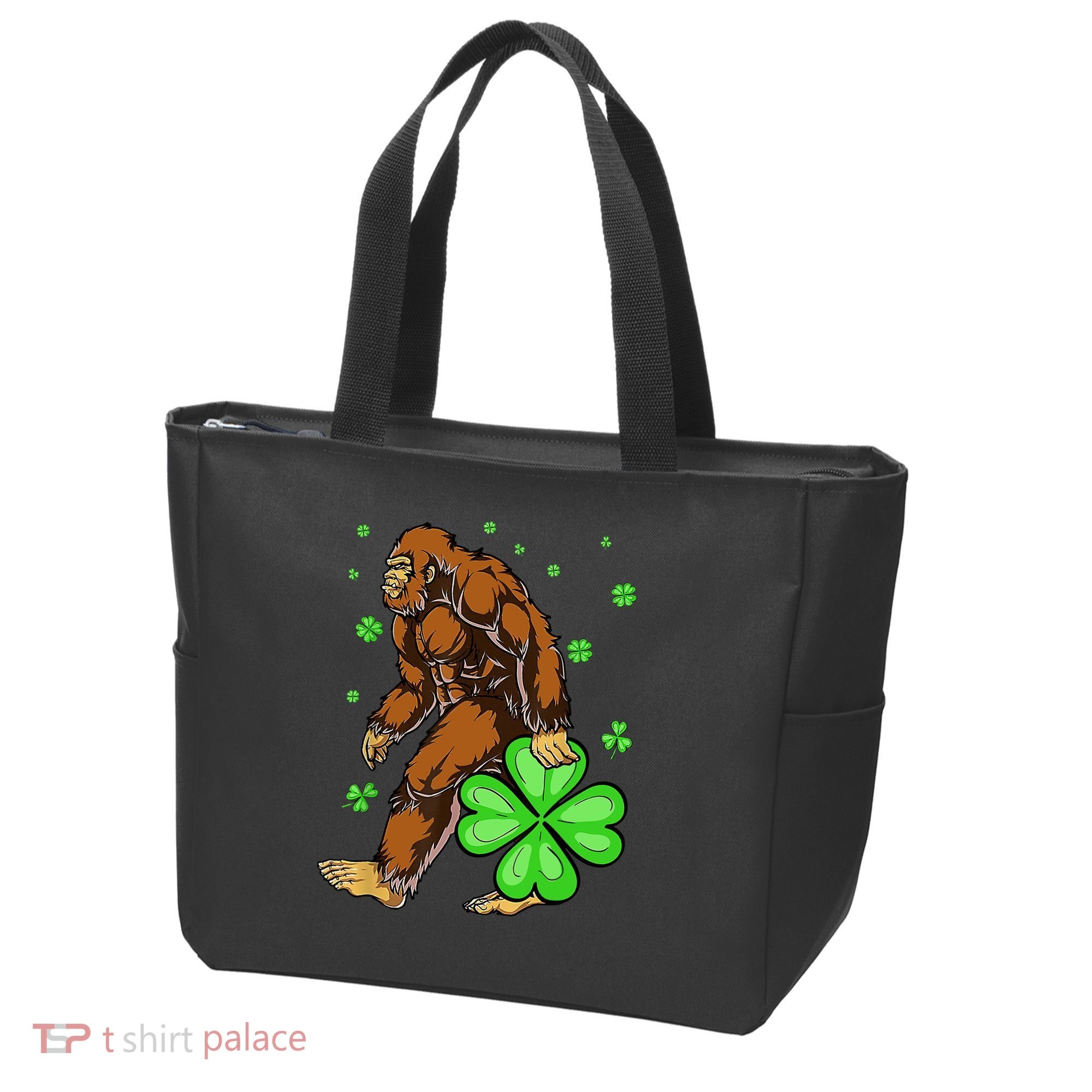 St Patrick's Day Bigfoot Irish Sasqautch Saint Padd Tote Bag