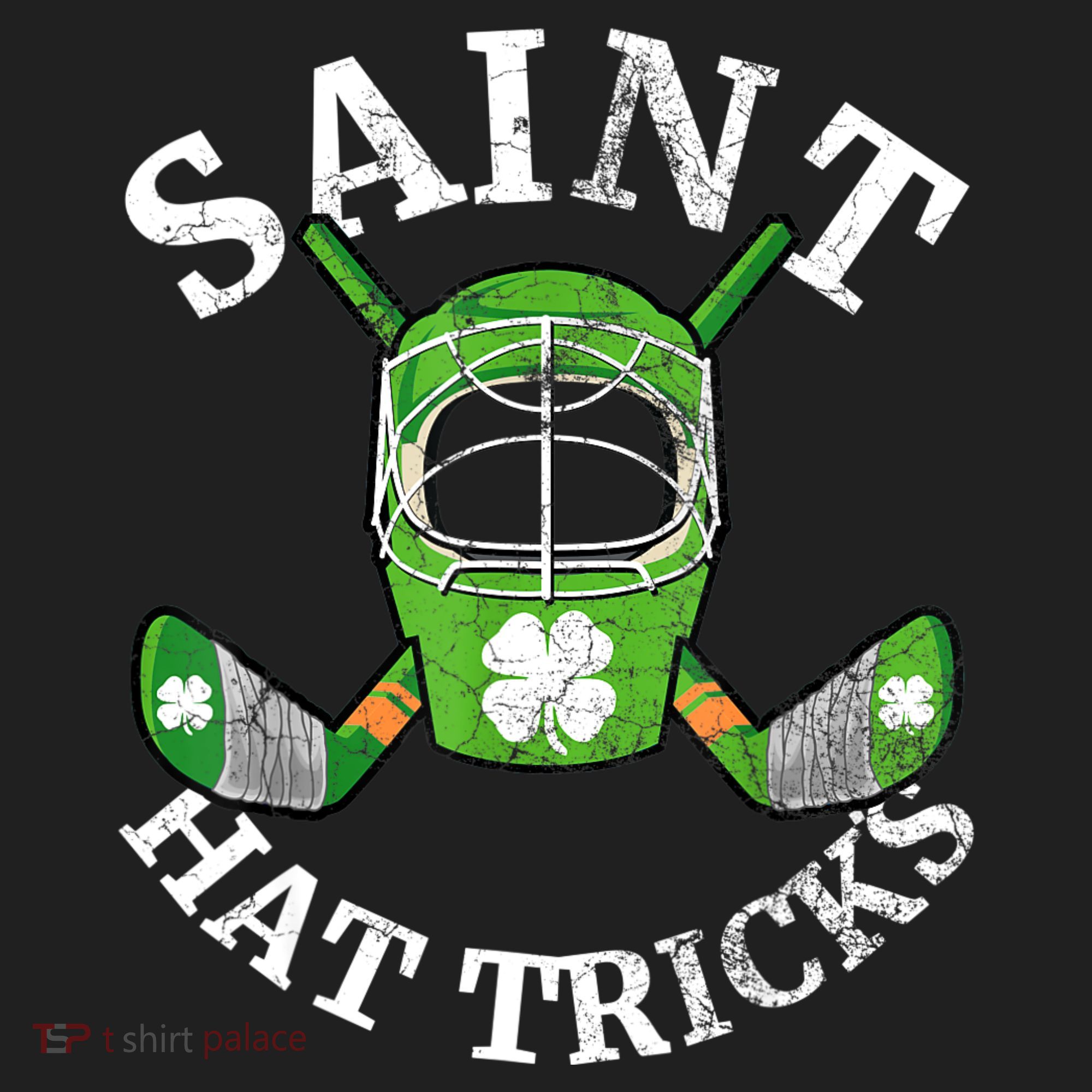 St Patricks Day Saint Hat Tricks Hockey Shamrock Kids Boys Women's Sweatshirt
