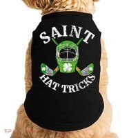 St Patricks Day Saint Hat Tricks Hockey Shamrock Kids Boys Doggie Tank thumb 0