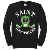 St Patricks Day Saint Hat Tricks Hockey Shamrock Kids Boys Sweatshirt thumb 0