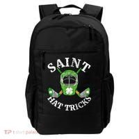 St Patricks Day Saint Hat Tricks Hockey Shamrock Kids Boys Backpack thumb 0