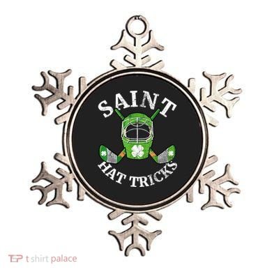 St Patricks Day Saint Hat Tricks Hockey Shamrock Kids Boys Ornament