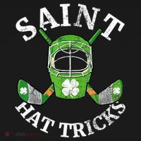 St Patricks Day Saint Hat Tricks Hockey Shamrock Kids Boys Women's Tank Top thumb 5