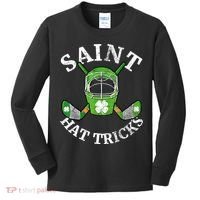 St Patricks Day Saint Hat Tricks Hockey Shamrock Kids Boys Kids Long Sleeve Shirt thumb 0