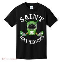 St Patricks Day Saint Hat Tricks Hockey Shamrock Kids Boys Kids T-Shirt thumb 0