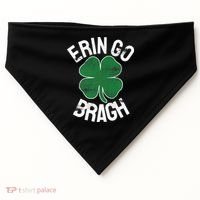 St Patricks Day Shamrock Erin Go Bragh Irish Saint Paddy's USA-Made Doggie Bandana thumb 0