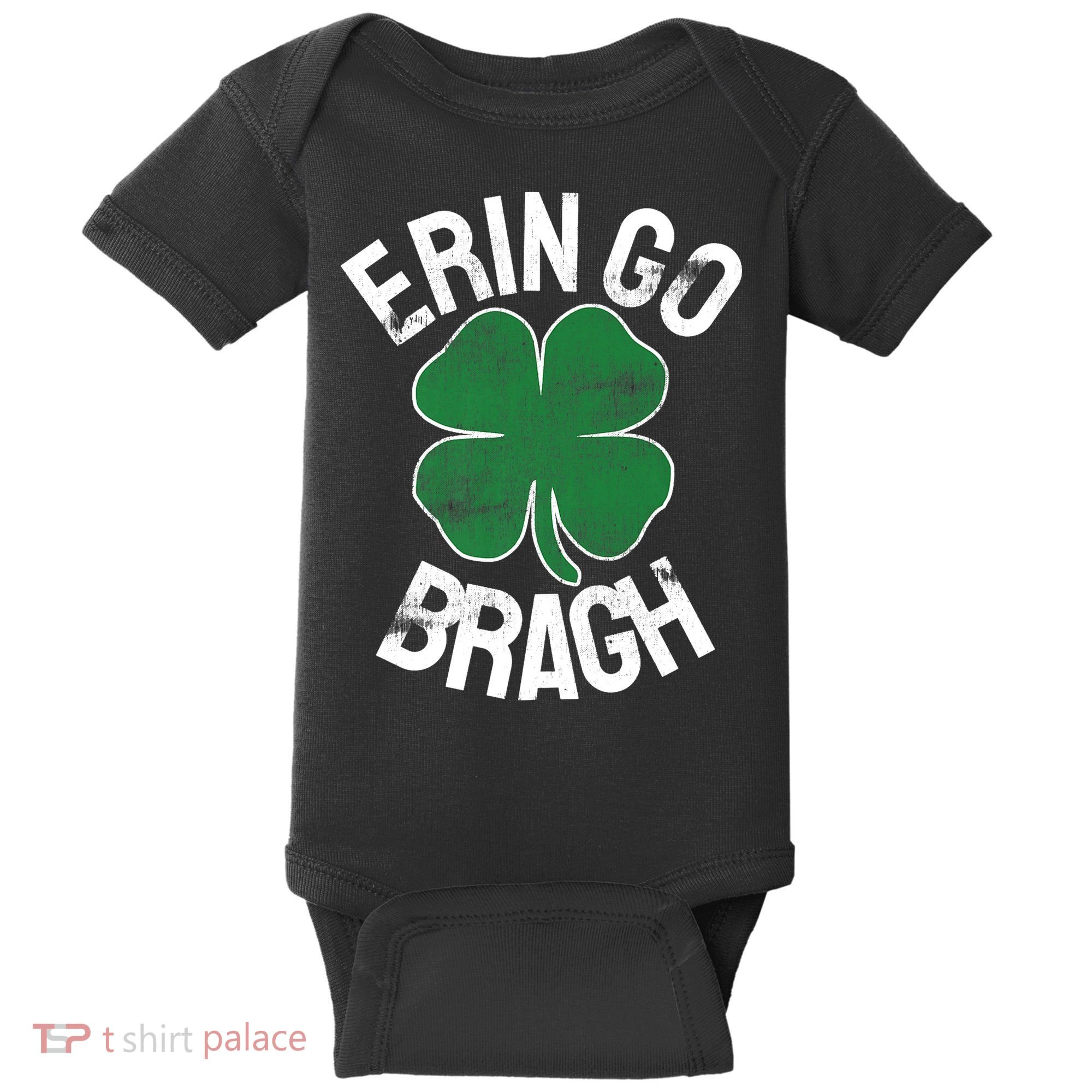 St Patricks Day Shamrock Erin Go Bragh Irish Saint Paddy's Baby Bodysuit