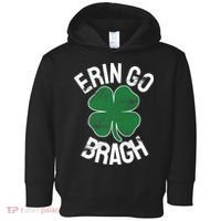 St Patricks Day Shamrock Erin Go Bragh Irish Saint Paddy's Toddler Hoodie thumb 0