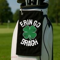 St Patricks Day Shamrock Erin Go Bragh Irish Saint Paddy's Golf Towel thumb 2