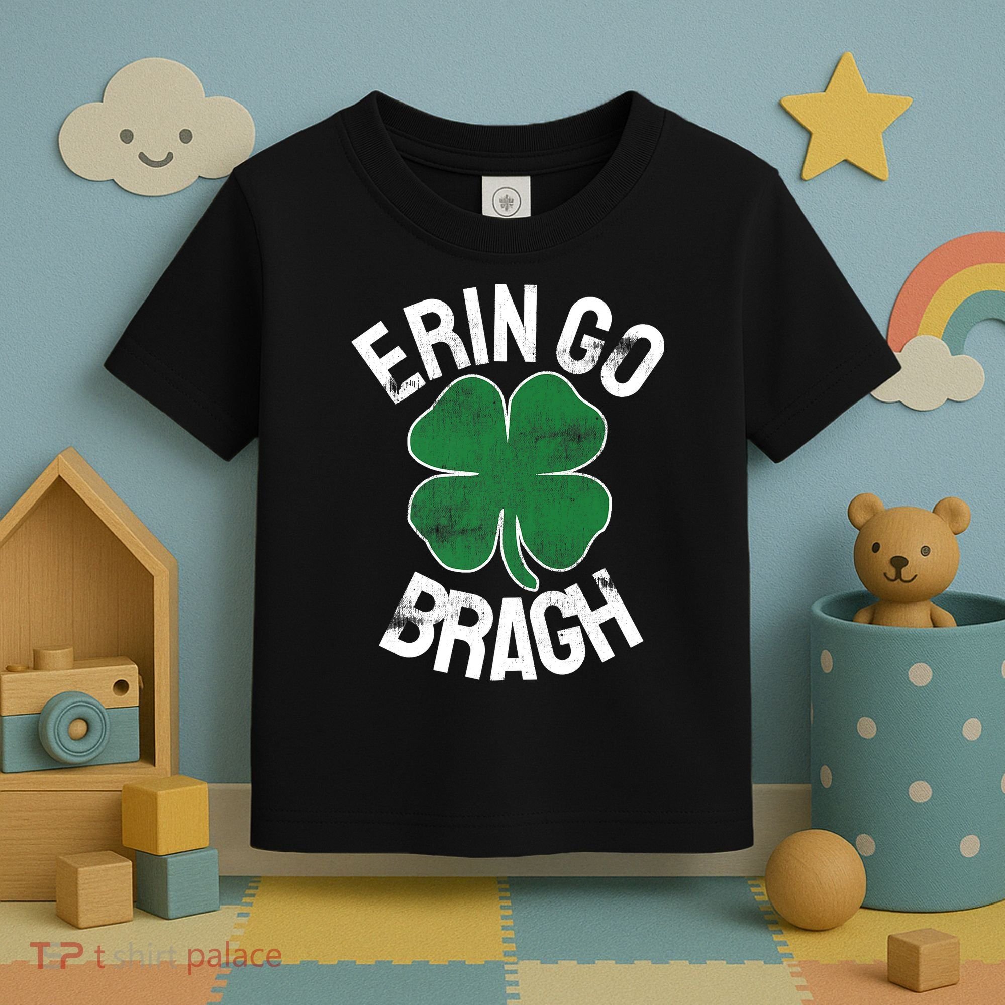 St Patricks Day Shamrock Erin Go Bragh Irish Saint Paddy's Toddler T-Shirt
