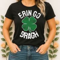 St Patricks Day Shamrock Erin Go Bragh Irish Saint Paddy's Women's T-Shirt thumb 2