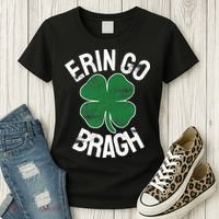 St Patricks Day Shamrock Erin Go Bragh Irish Saint Paddy's Women's T-Shirt thumb 3