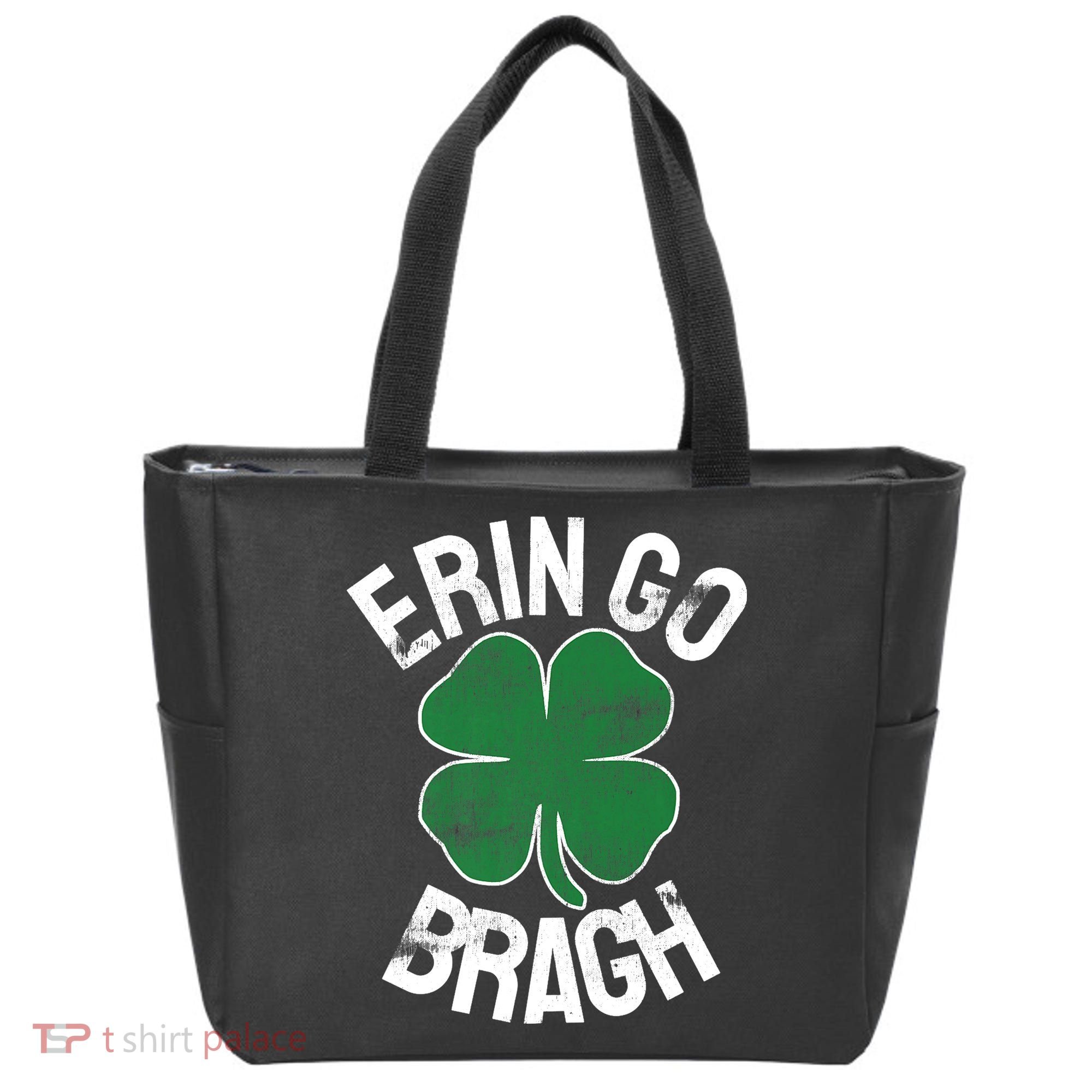 St Patricks Day Shamrock Erin Go Bragh Irish Saint Paddy's Tote Bag