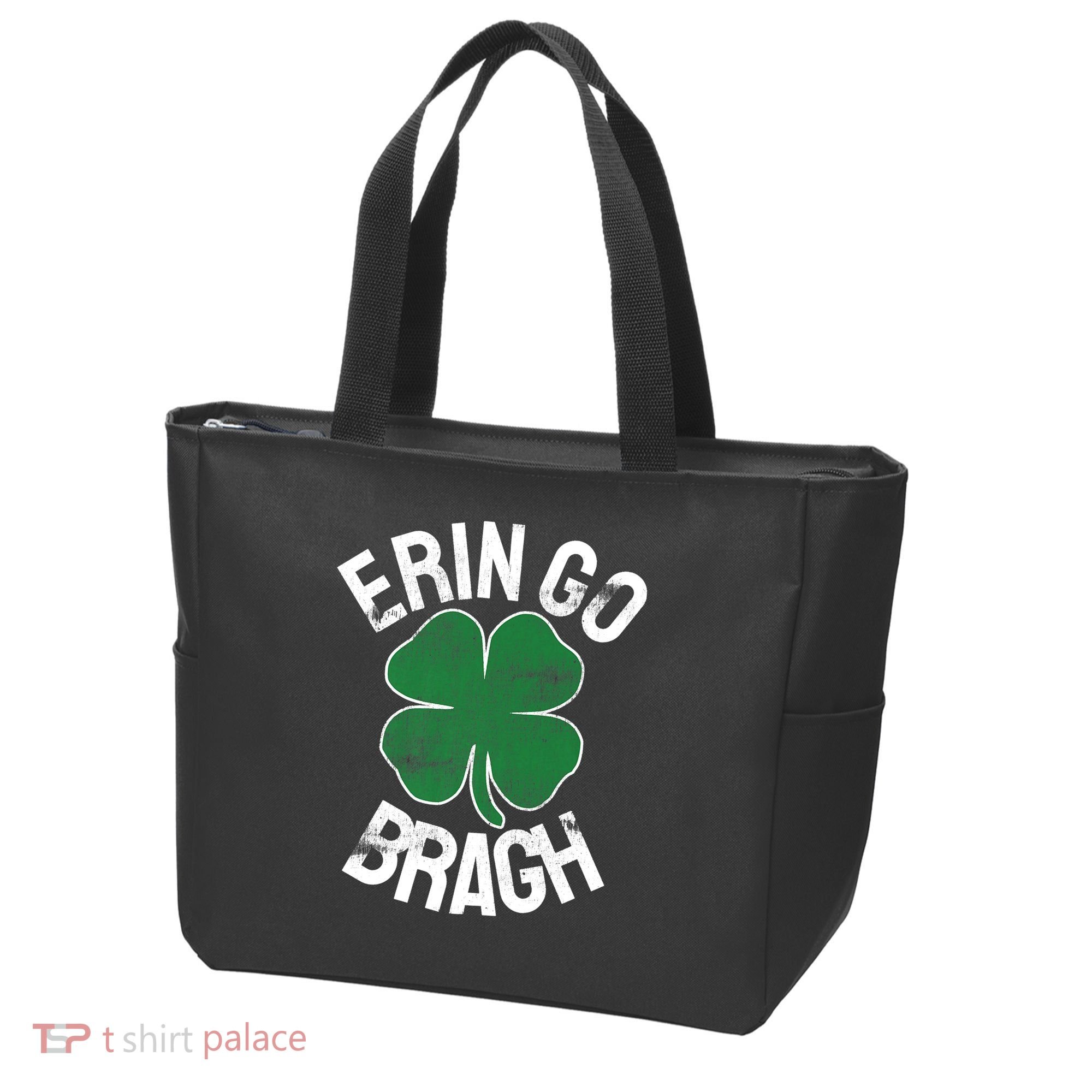 St Patricks Day Shamrock Erin Go Bragh Irish Saint Paddy's Tote Bag