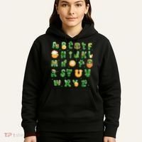 Saint Patricks Day Alphabet ABCs Elemeno For Teacher Student Hoodie thumb 5