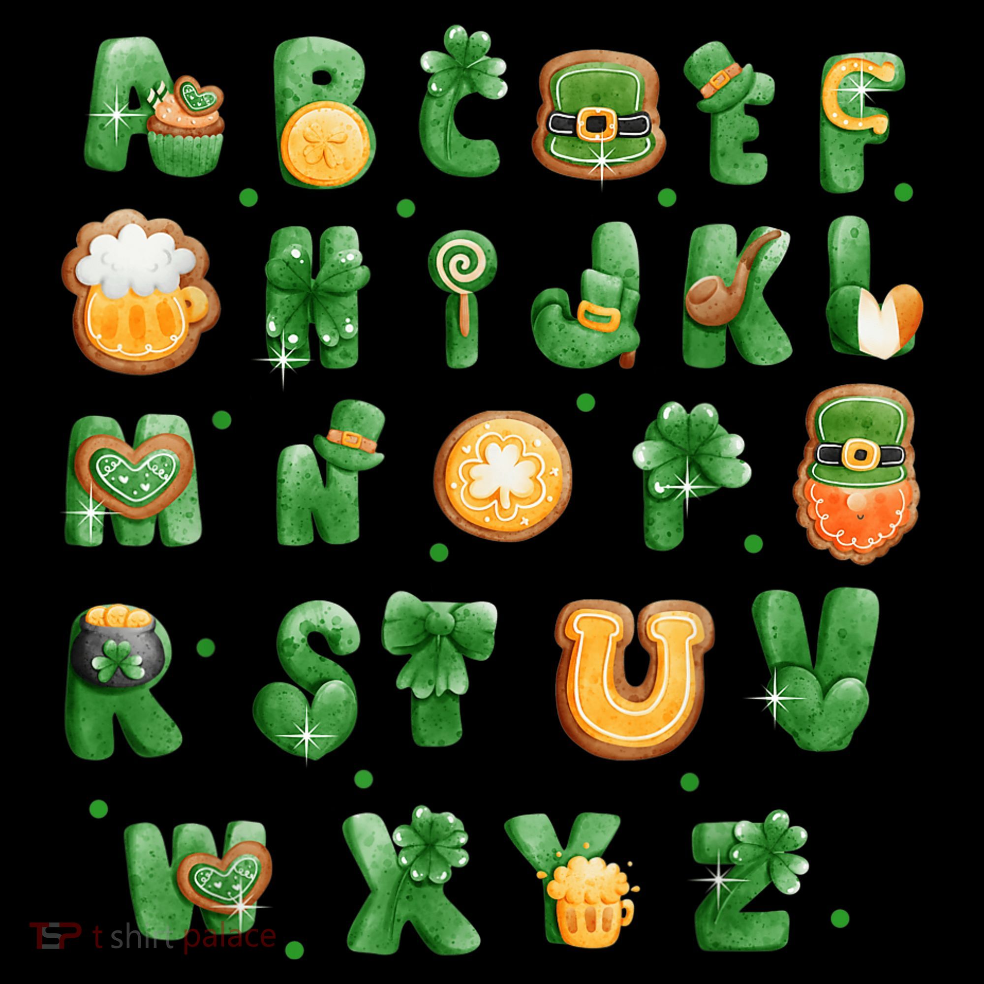 Saint Patricks Day Alphabet ABCs Elemeno For Teacher Student Button