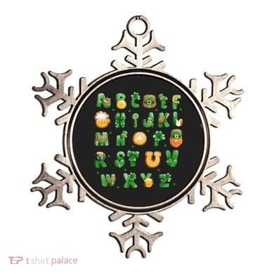 Saint Patricks Day Alphabet ABCs Elemeno For Teacher Student Ornament