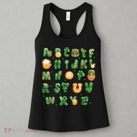 Saint Patricks Day Alphabet ABCs Elemeno For Teacher Student Women's Tank Top thumb 3