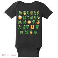 Saint Patricks Day Alphabet ABCs Elemeno For Teacher Student Baby Bodysuit thumb 0