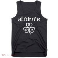 St Patricks Day, Slainte, Funny St Patricks Day Tank Top thumb 0