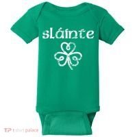 St Patricks Day, Slainte, Funny St Patricks Day Baby Bodysuit thumb 0