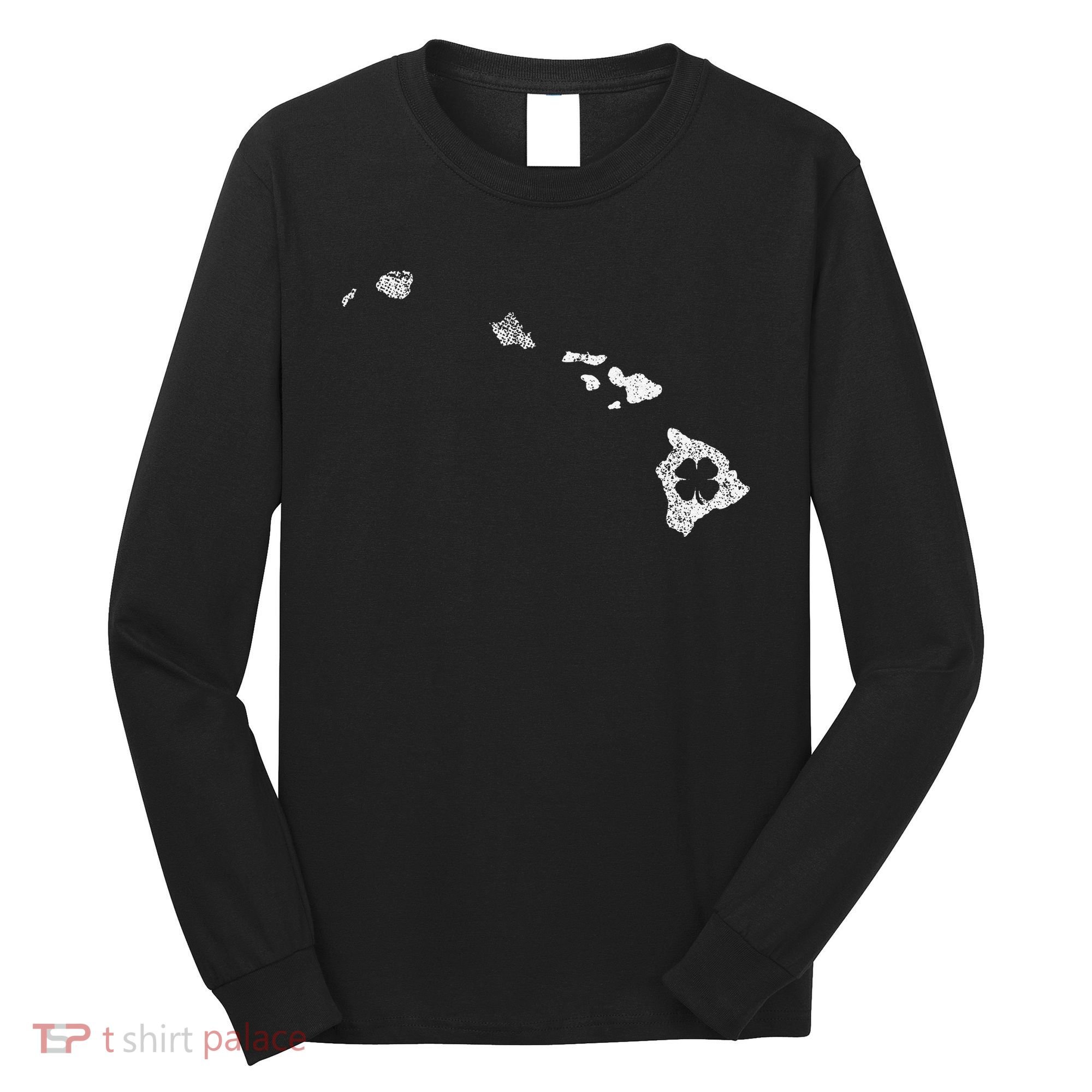 St Patricks Day Shamrock Hawaii Irish Green Saint Paddy's Long Sleeve Shirt