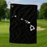 St Patricks Day Shamrock Hawaii Irish Green Saint Paddy's Golf Towel thumb 1