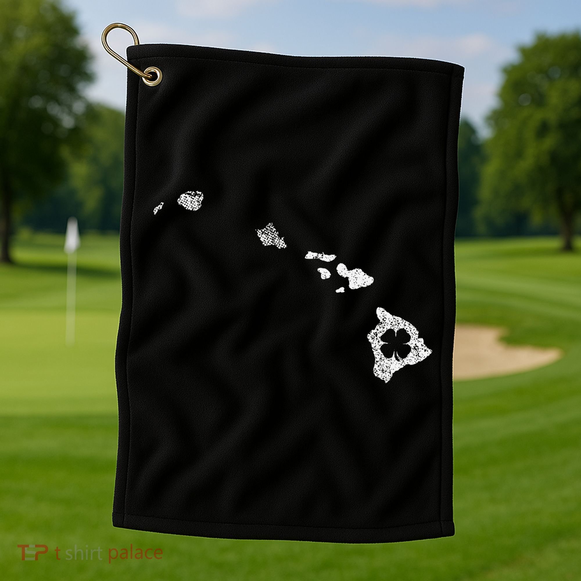 St Patricks Day Shamrock Hawaii Irish Green Saint Paddy's Golf Towel