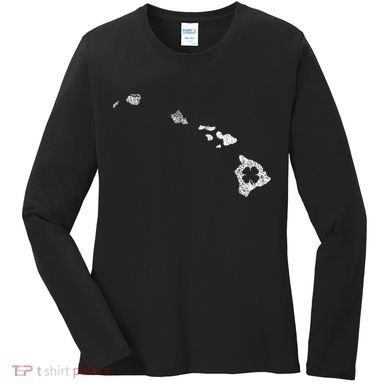 St Patricks Day Shamrock Hawaii Irish Green Saint Paddy's Women's Long Sleeve Shirt